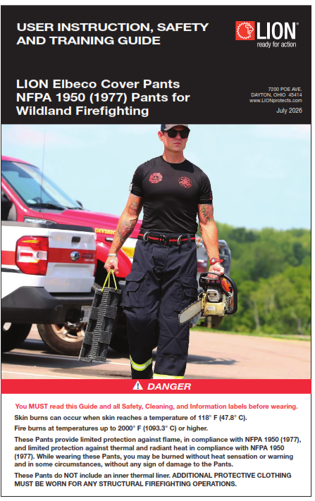 Elbeco Cover Pant User Guide