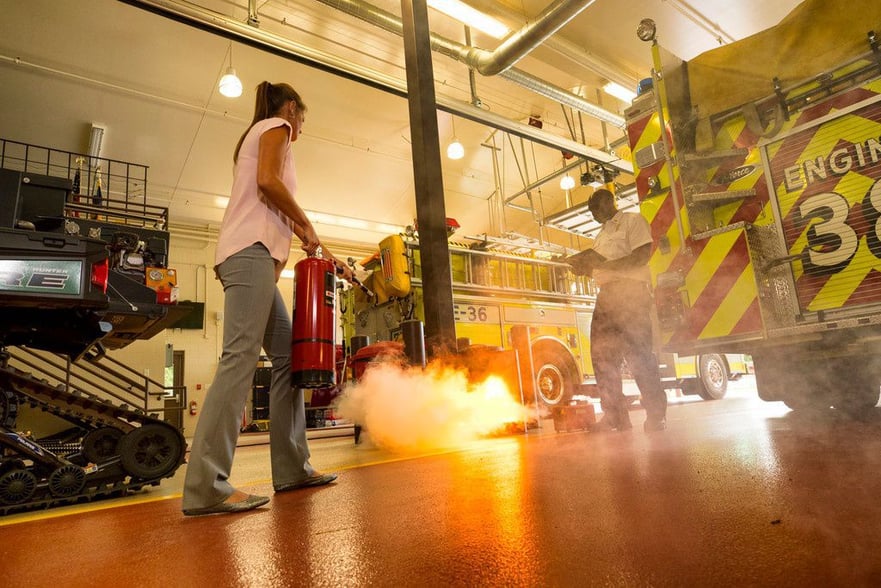 Digital Fire Extinguisher Trainer BullsEye Digital Fire Simulation