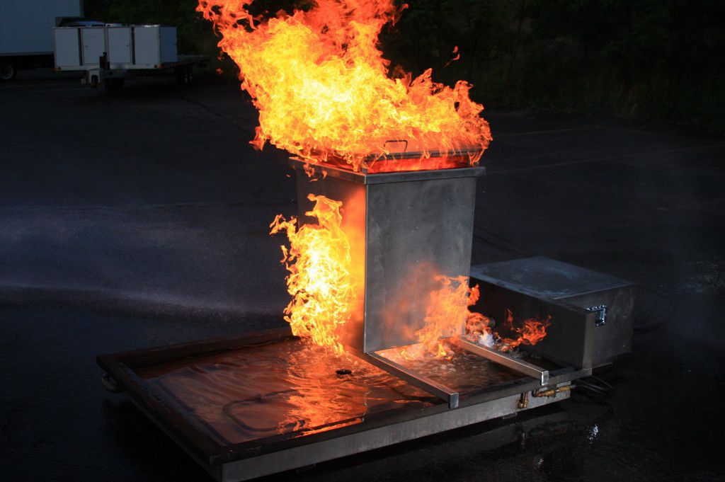Trashcan Fire Training Prop Firefighter Training Props